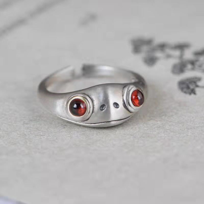 Frog Cute Little Opening Adjustable Unisex Rings