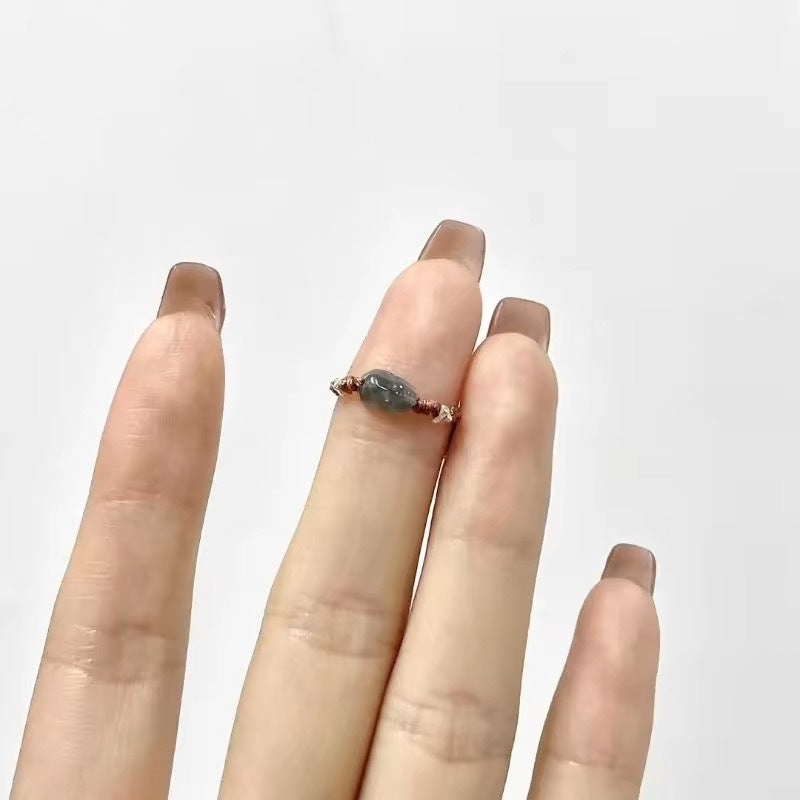 Durable Hand-woven Broken Sier Simple Cute Rings