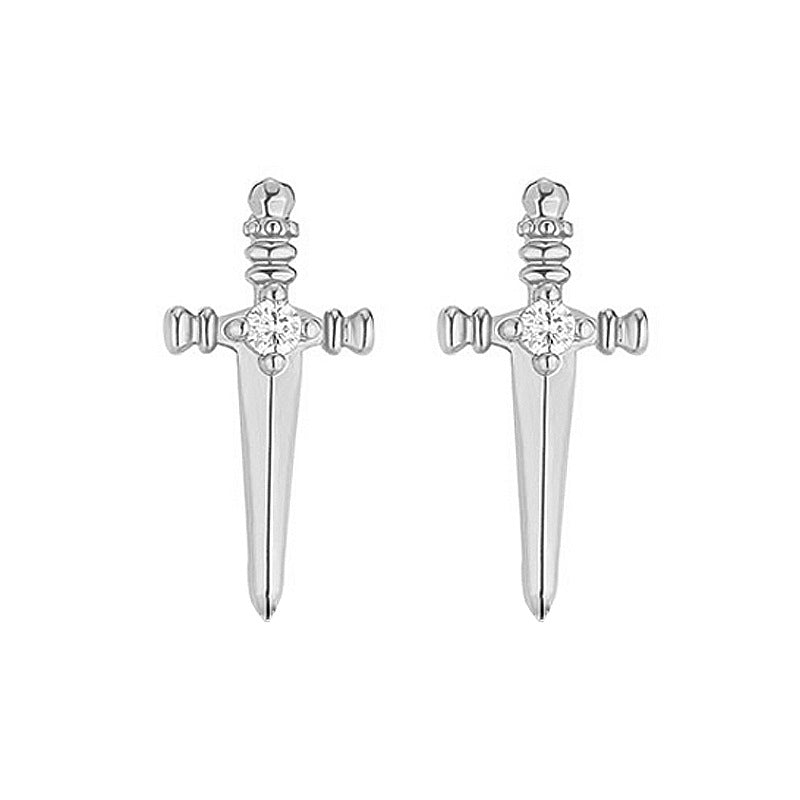 Women's & Men's Cross Sword Screw Creative Dagger Ear Earrings