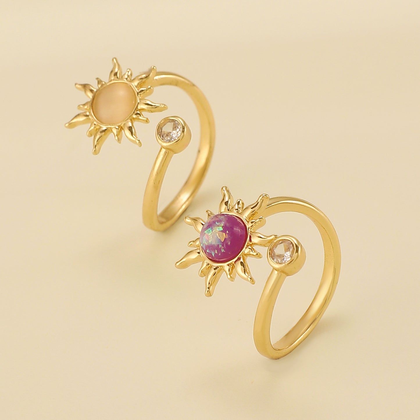 Love Cross Open Female Special Interest Rings