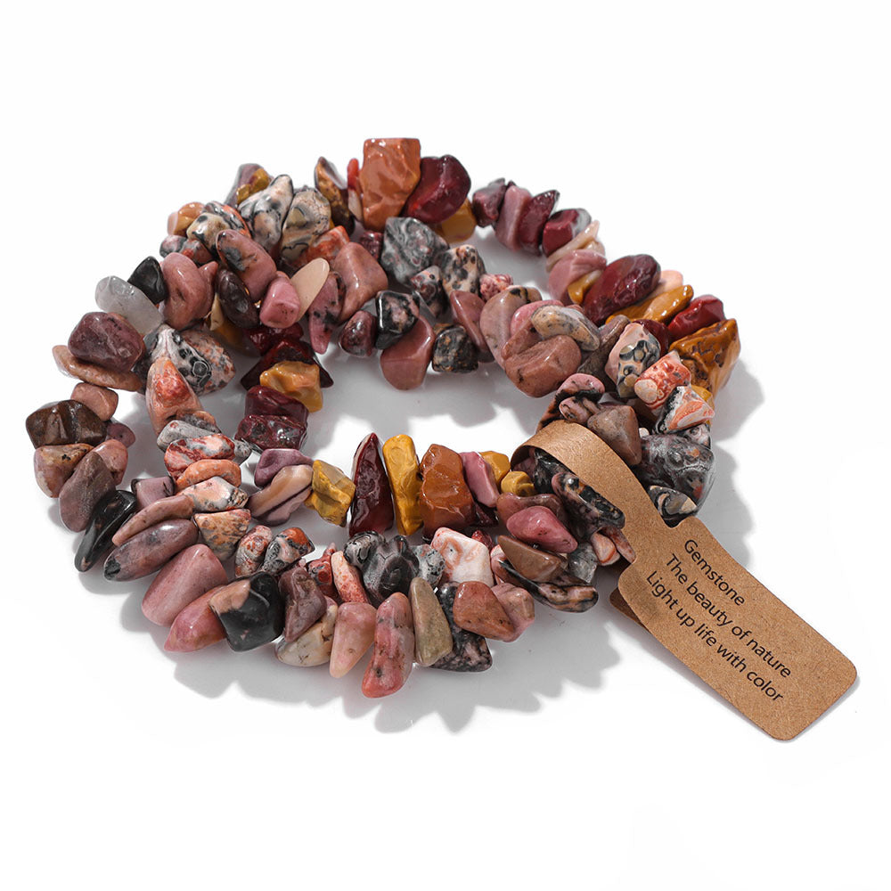 Women's & Men's Gravel Beads Three-piece Kraft Paper Tag Bracelets