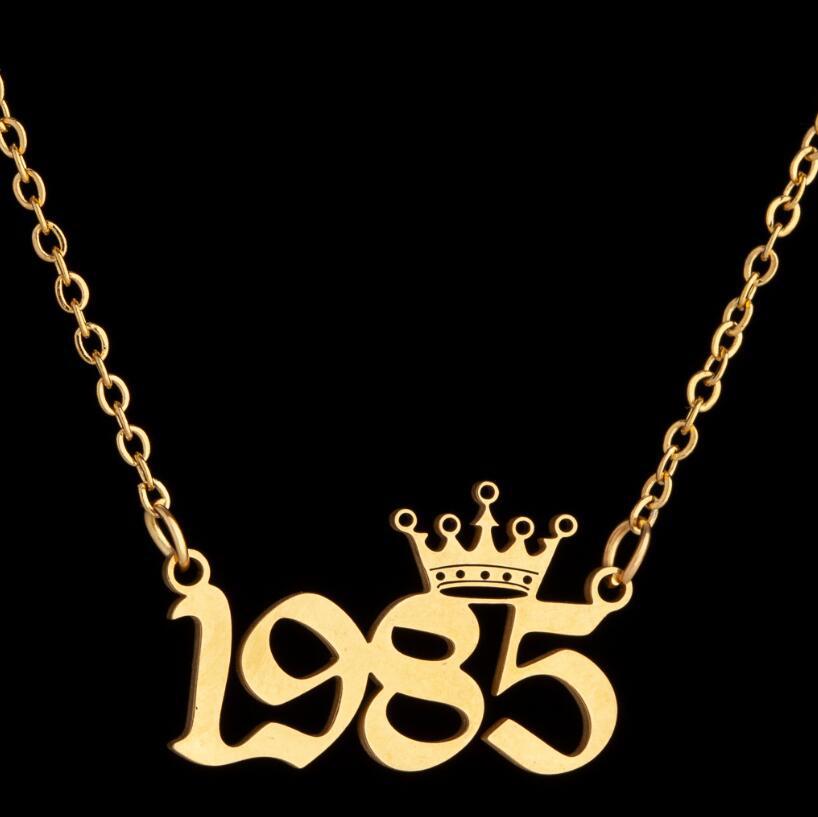 Women's Wind Lucky Digital Angel Clavicle Chain Necklaces