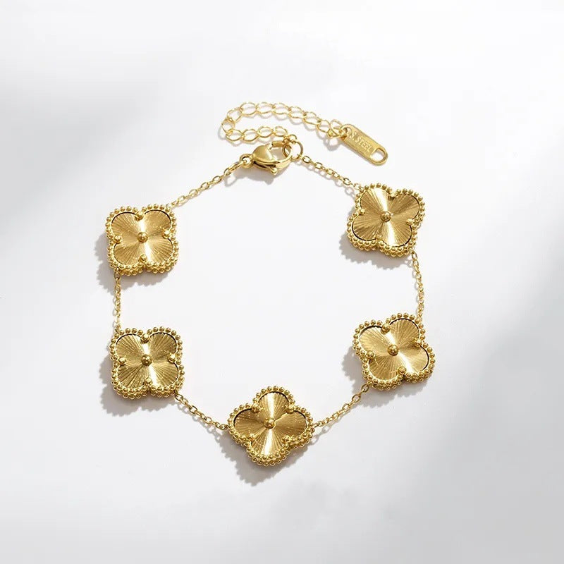 Women's Four-leaf Clover Minority Simple Fashion Exquisite High Bracelets
