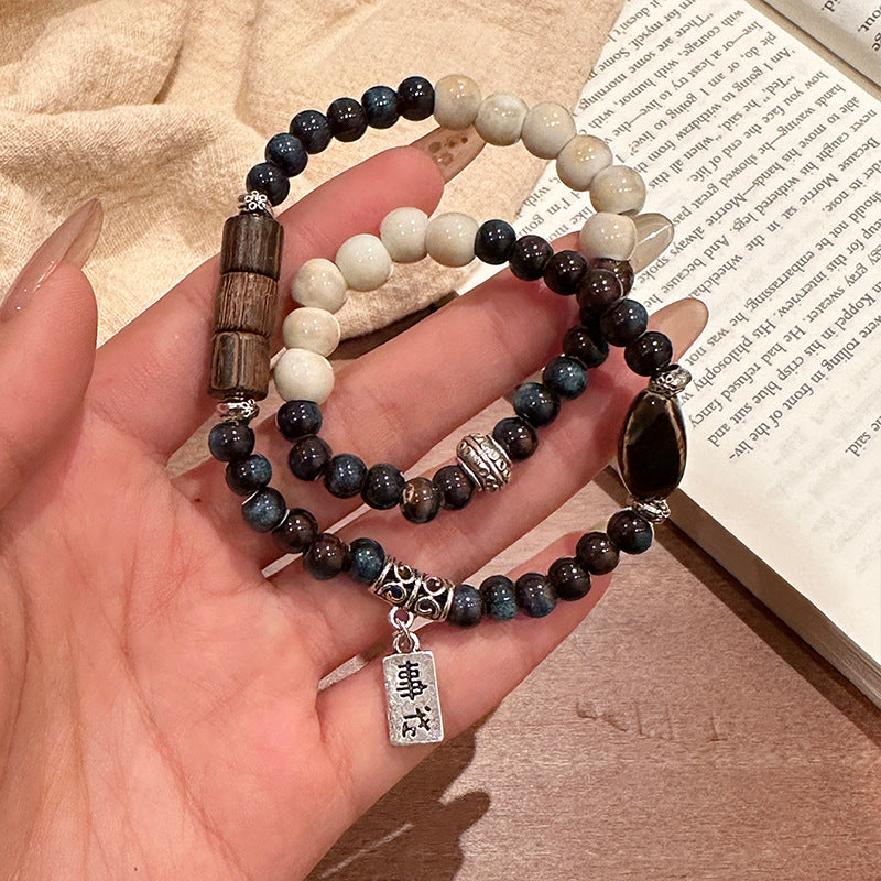 Niche Retro Chinese Beaded Handmade Stall Bracelets