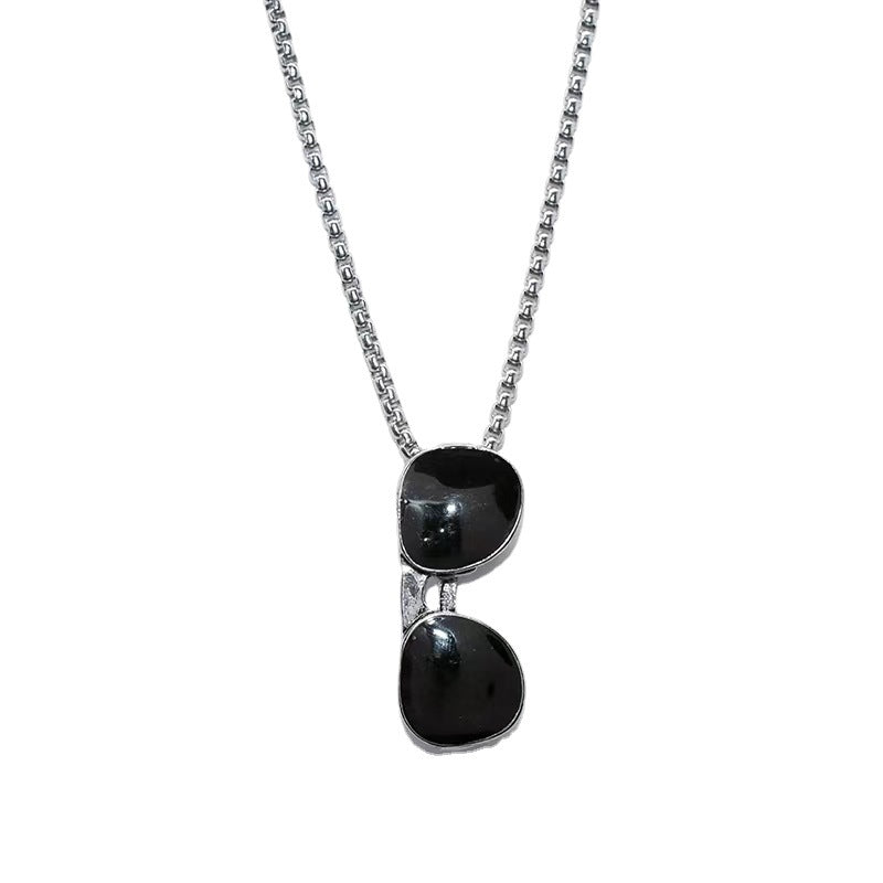 Glasses Titanium Steel Special Decoration Hip Hop Style Necklaces