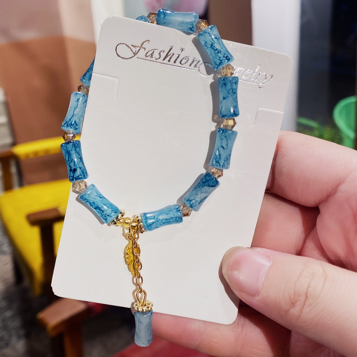 Scenic Spot Gift Box Colored Glaze Bracelets