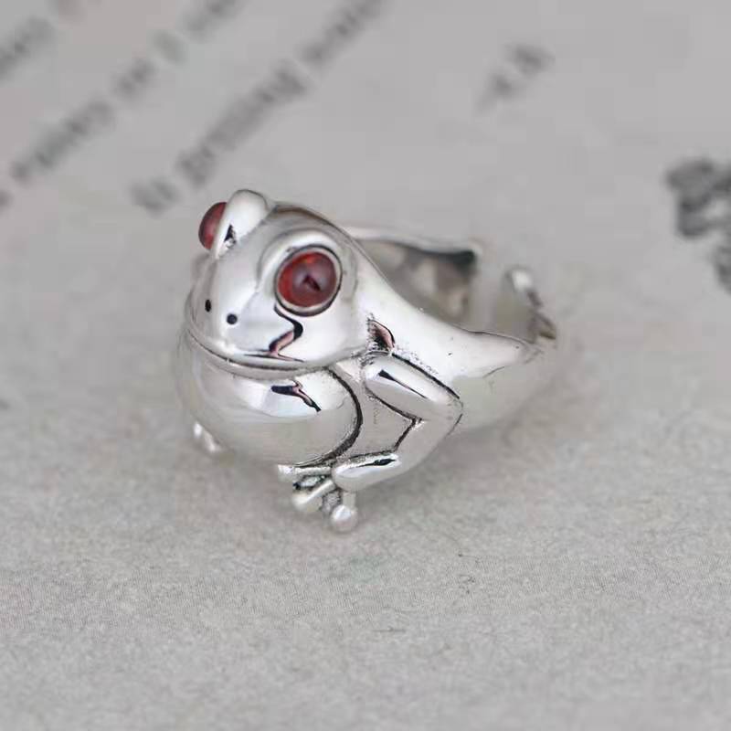 Frog Cute Little Opening Adjustable Unisex Rings