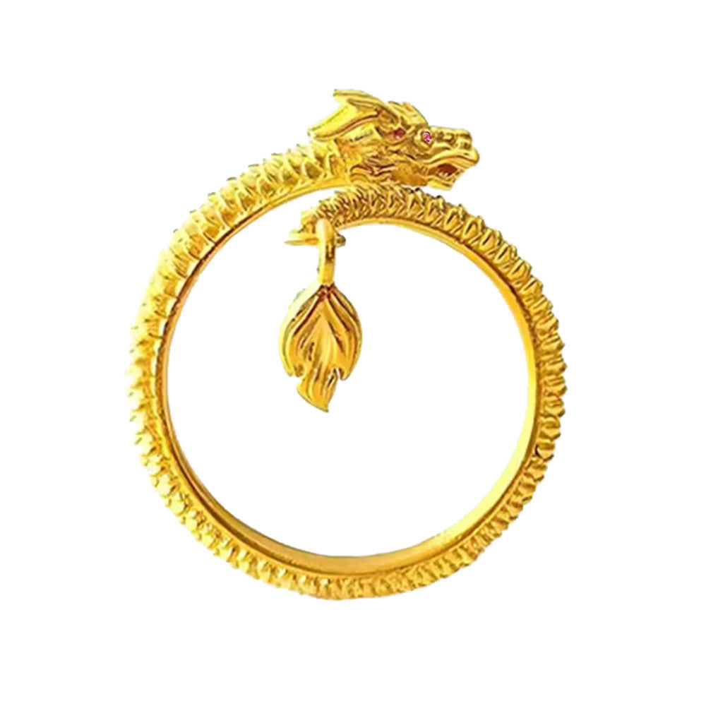 Men's Dragon Magical Waving Its Tail Affordable Luxury Fashion Rings