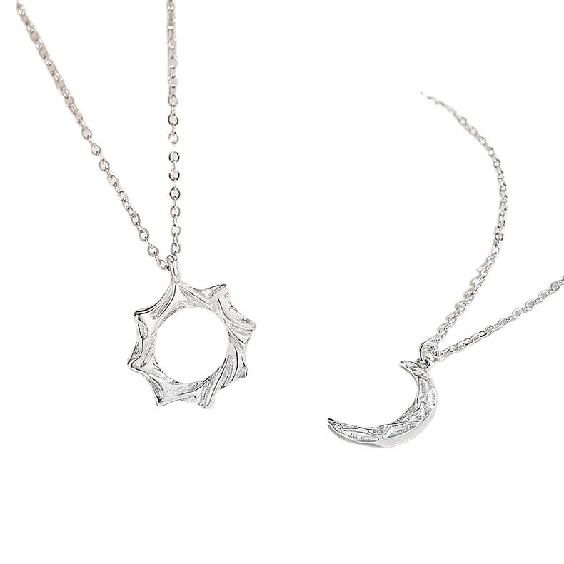 Moon One Pair Of Lovers Minority Simple Personality High Necklaces
