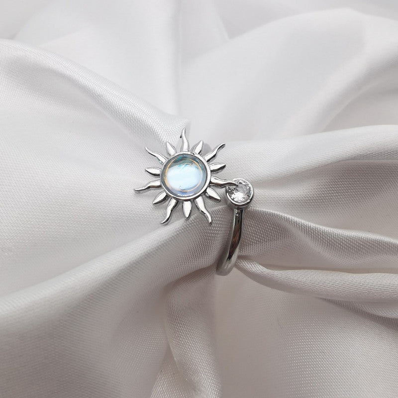 Sunflower Spinning Pressure Relief Opening Adjustable Rings