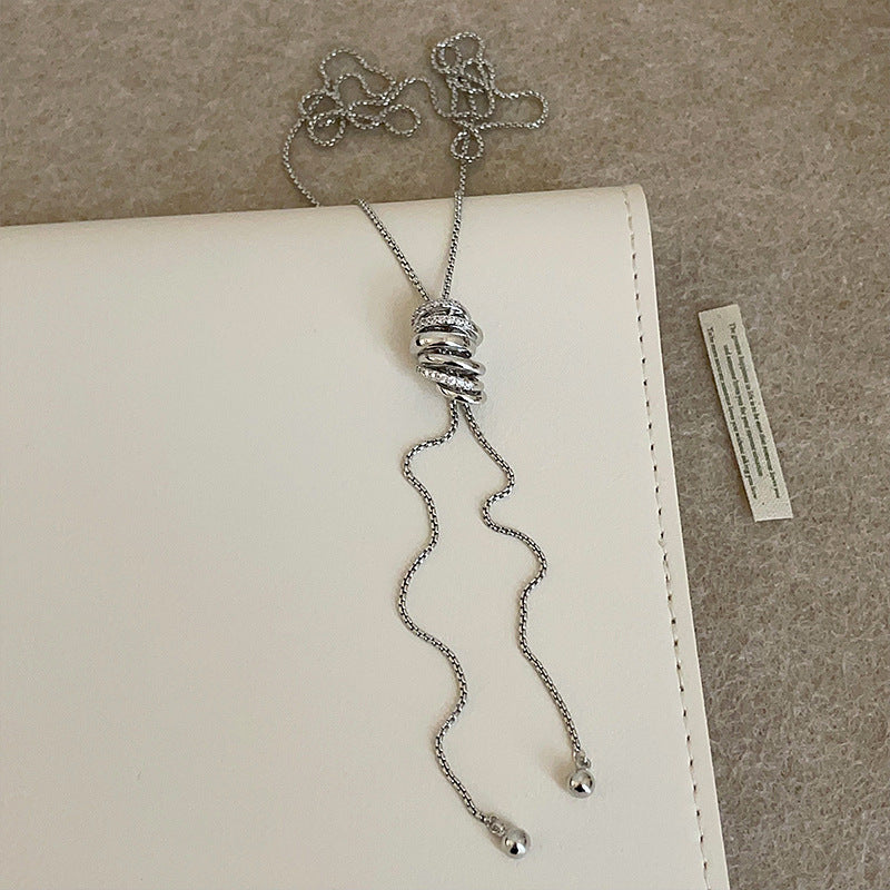 Women's Pull-out For Light Luxury Minority Personality Unique Fashion Trend Sweater Necklace