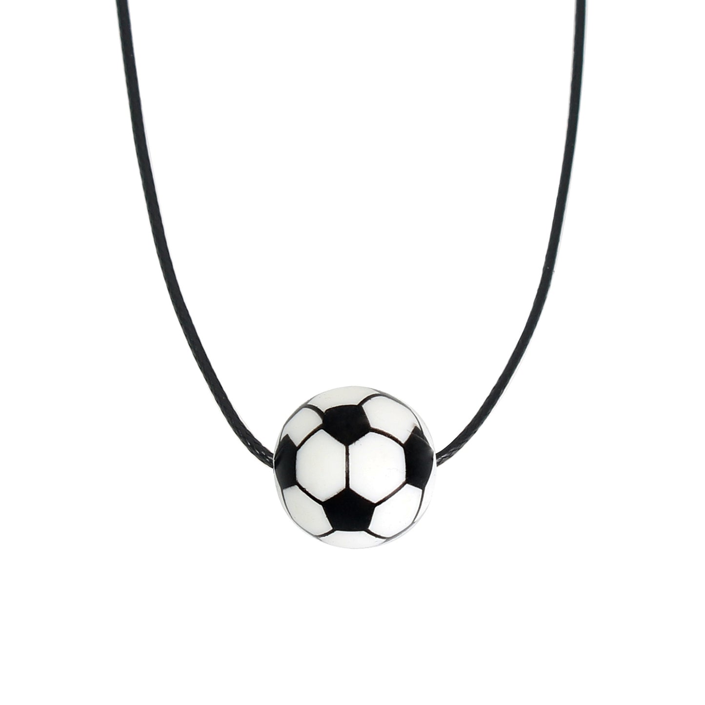 Women's & Men's Sports Elastic Silicone Basketball Stainless Steel Necklaces