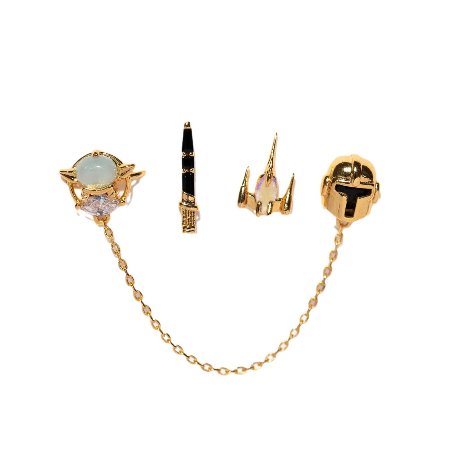 Set Wind Star Wars Series Color Earrings