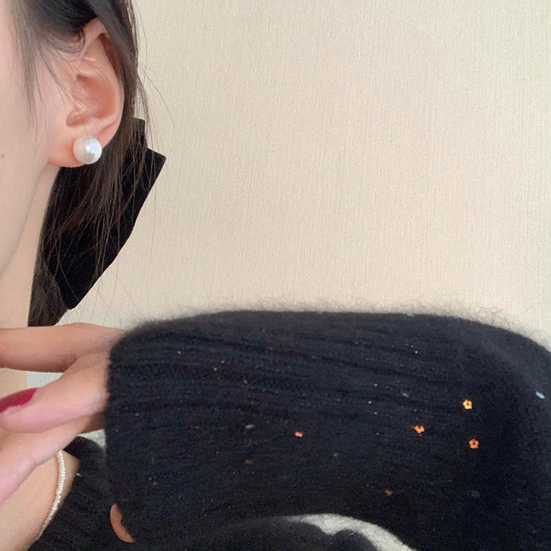 Needle Bright Pearl Female High Sense Rings
