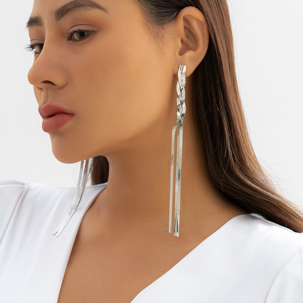 Ornament Hip Hop Metallic Snake Bone Necklaces