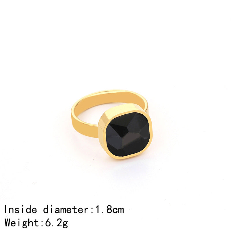 Women's Fashion Simple Stainless Steel Open Geometric Rings