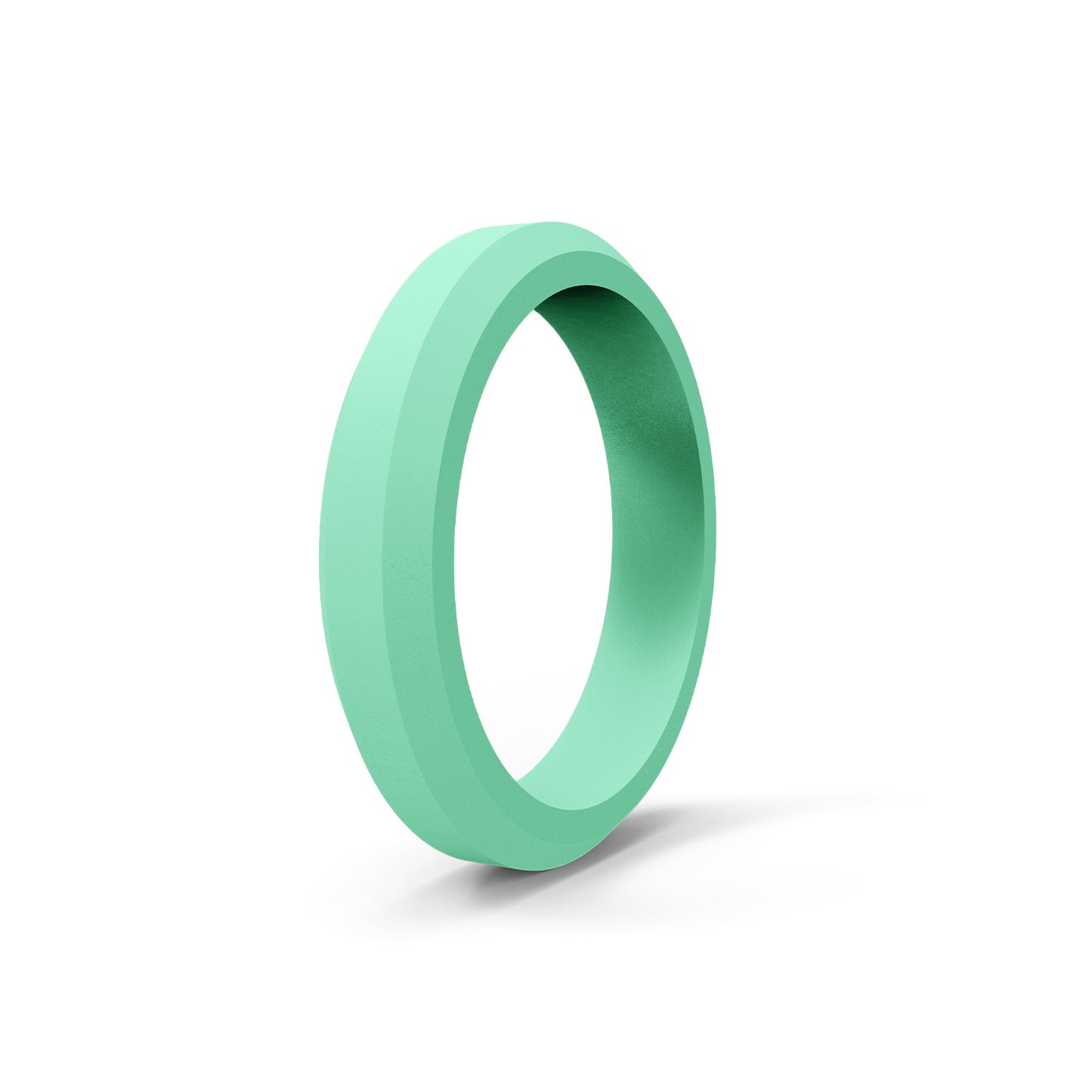 Women's Wide Beveled Silica Gel Folding Sports Rings