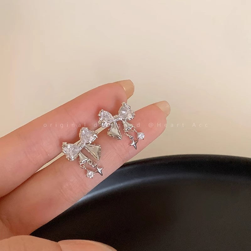 Light Luxury Diamond Female Niche Design Earrings