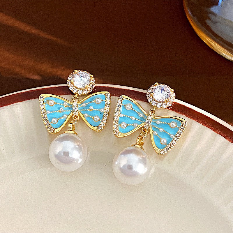 Shining Diamond Irregular Round Female Special Earrings