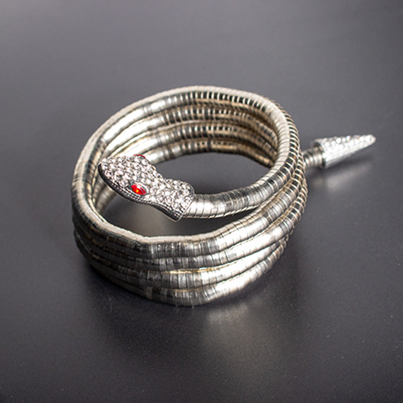 Women's Bendable Snake Adjustable Punk Shaped Gold Bracelets