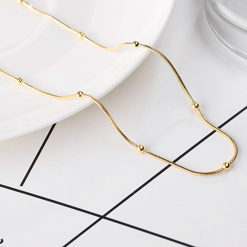 Simple Personality Rose Gold Valentine's Day Necklaces