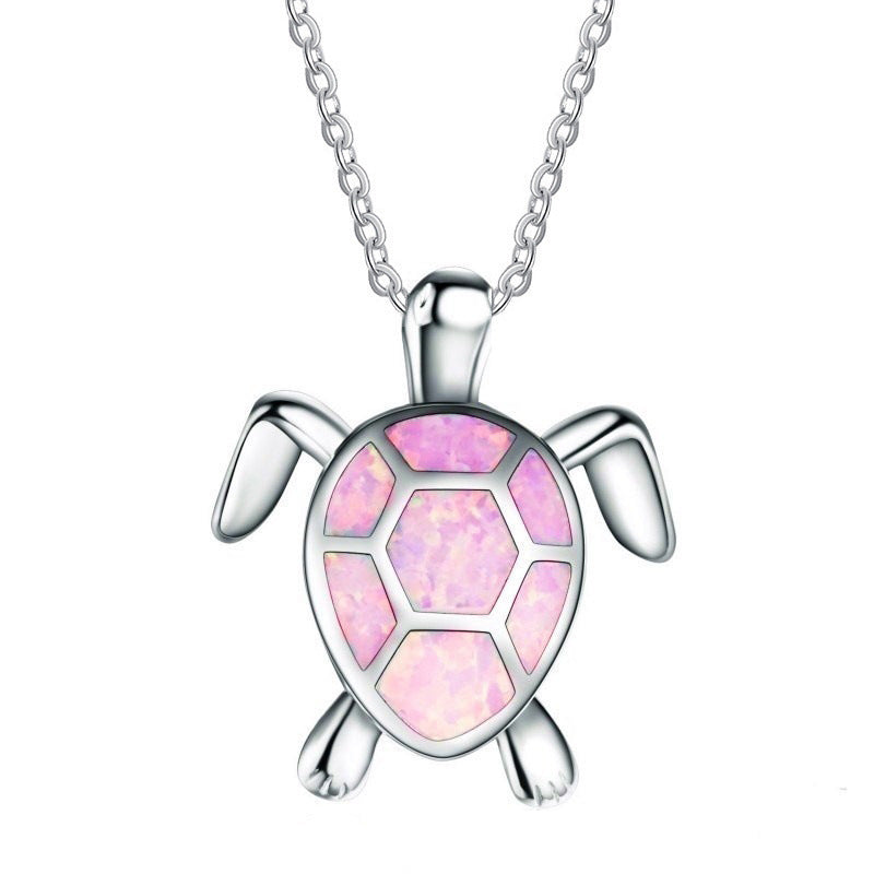 Opal Turtle Simple Ocean Heart Popular Pendants