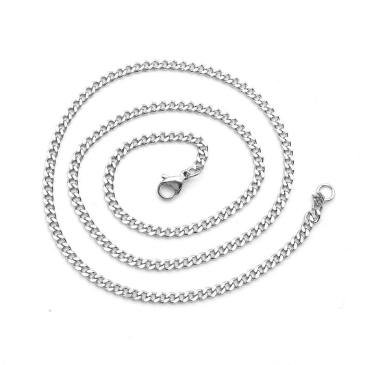 Women's & Men's Four-sided Grinding Hip Hop Cuban Link Chain Necklaces