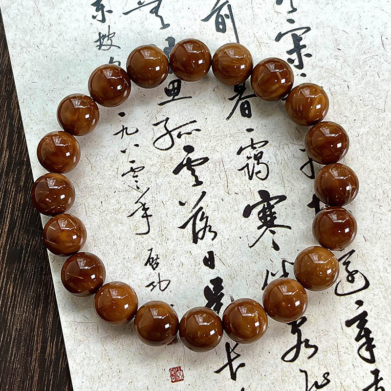 Women's & Men's Single Circle Oil Density Bodhi Rosary Buddha Bracelets