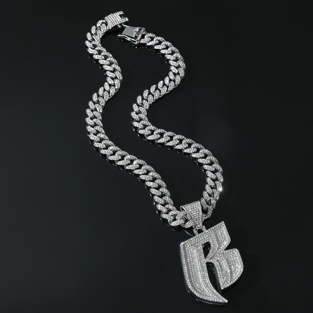 Men's Letter Punk Cuban Link Chain Accessories Necklaces