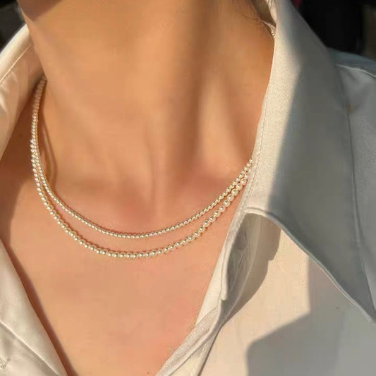 Pearl Bag Gold Light Luxury Minority Necklaces