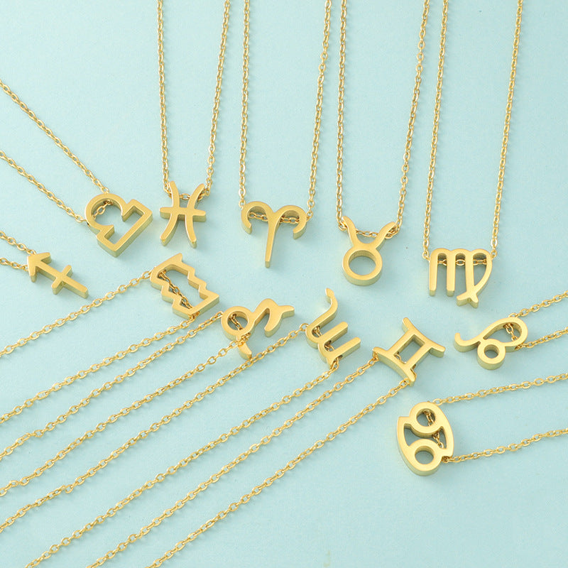 Twee Constellations Constellation Clavicle Chain Card Necklaces