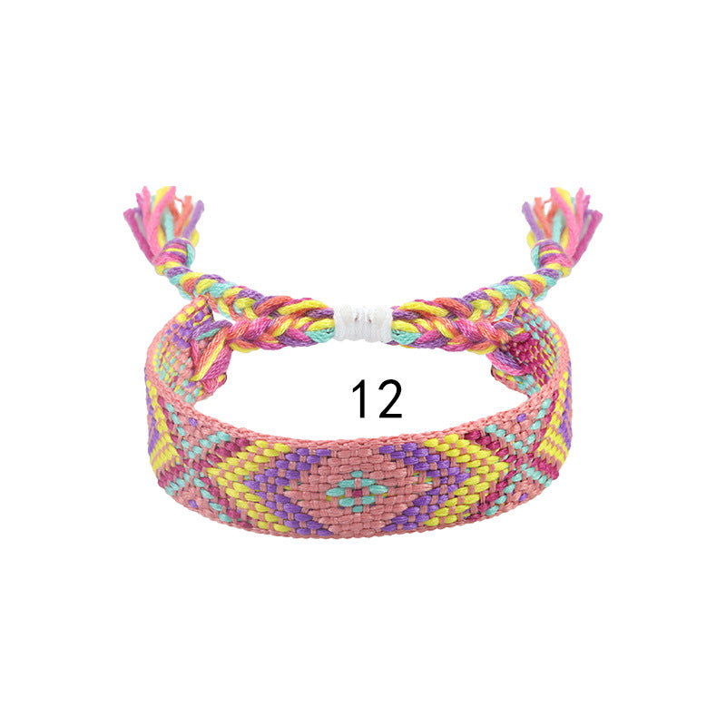 Nepal Ethnic Style Woven Wrist Strap Bracelets