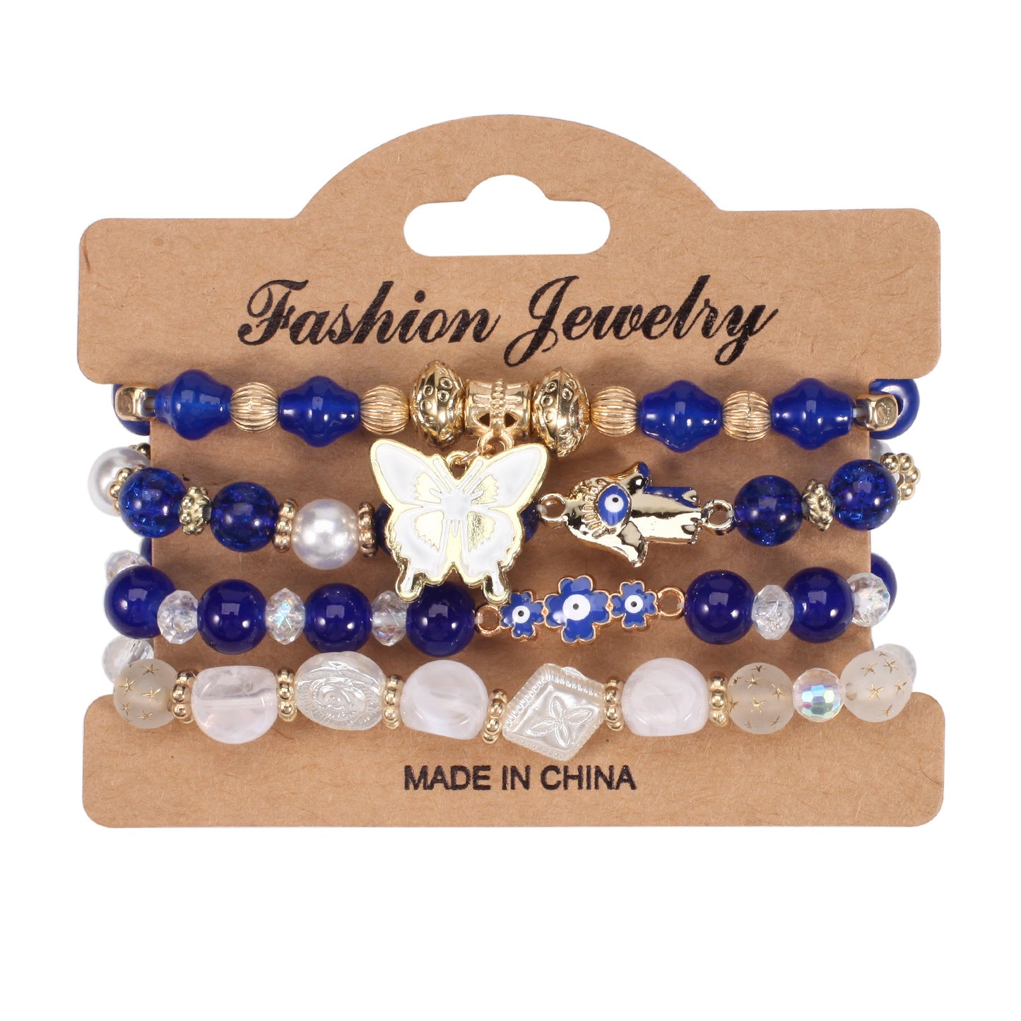 Spring Bohemian Butterfly Flower Palm Pattern Bracelets