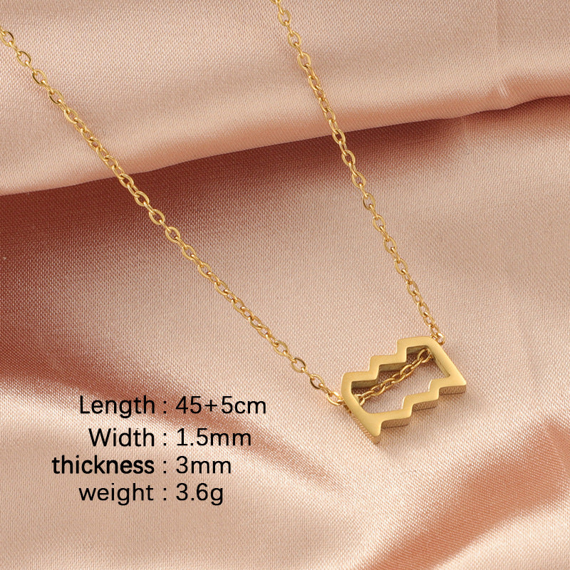 Twee Constellations Constellation Clavicle Chain Card Necklaces