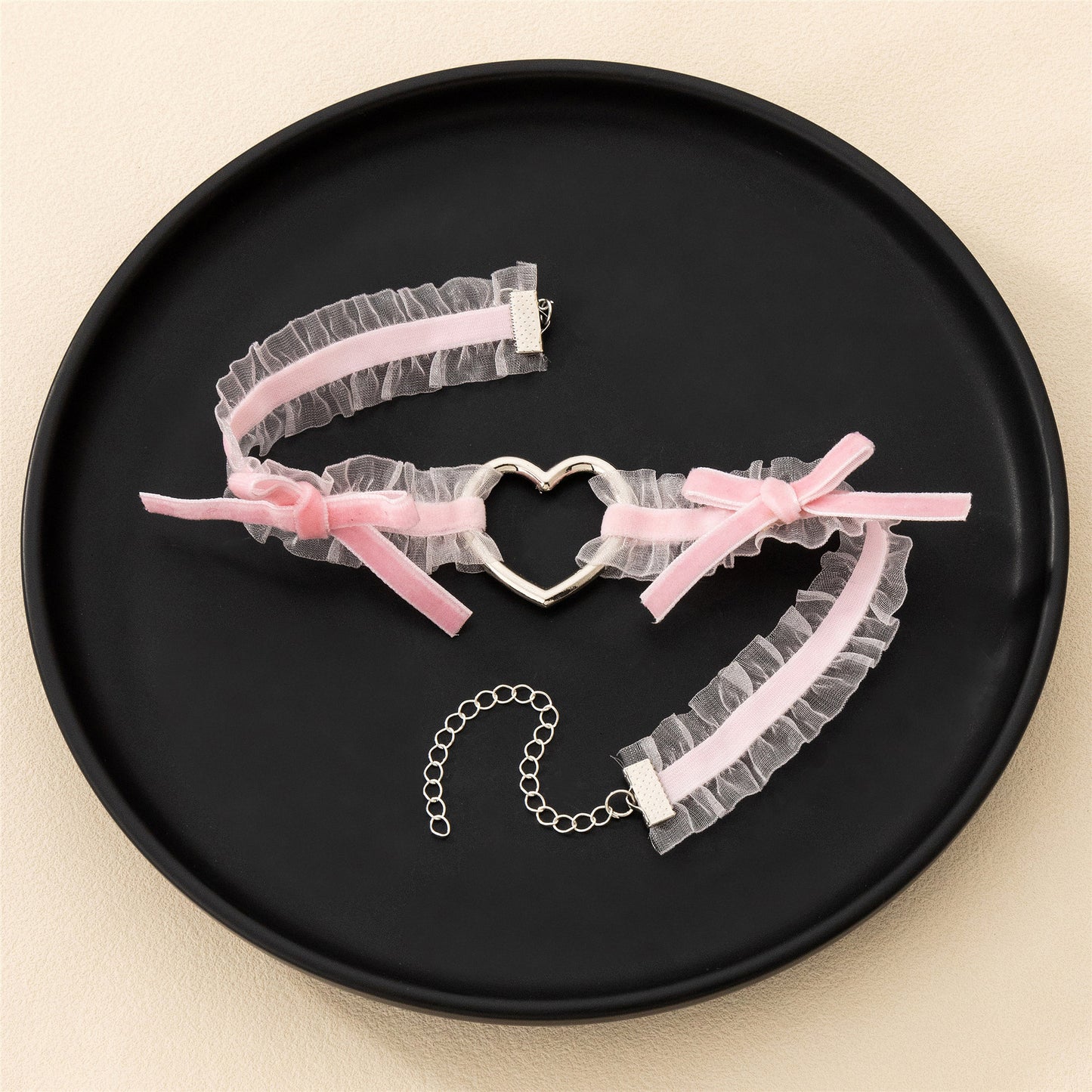 Women's Lace Heart Love Sweet Cool Neck Neckband Collar