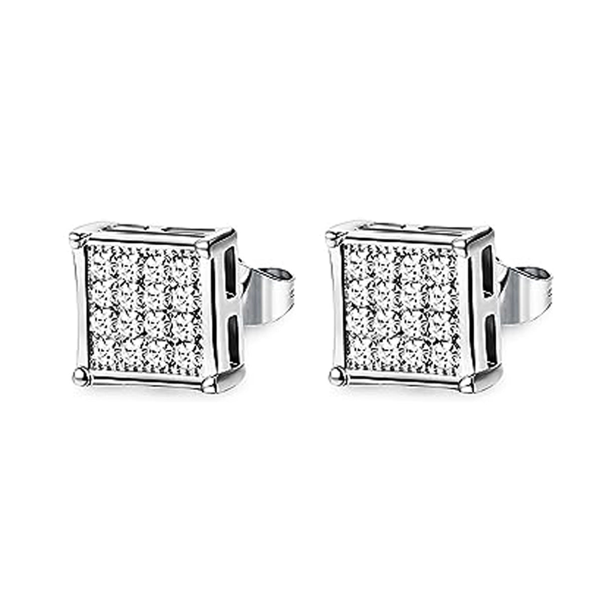 Women's & Men's Titanium Steel Ear Rhinestone Niche High-grade Earrings