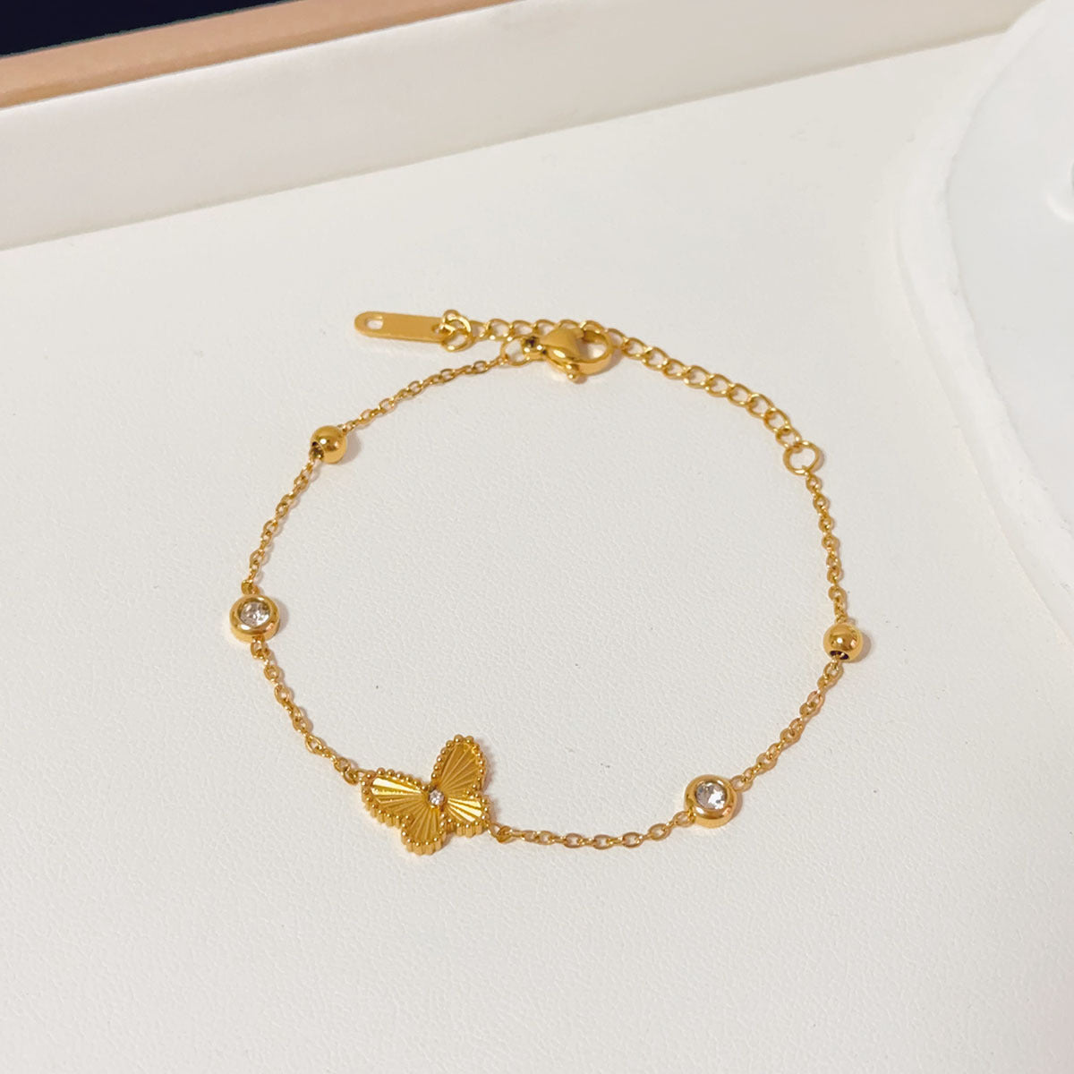 Women's Fashion Design Titanium Steel High-grade Gold Bracelets