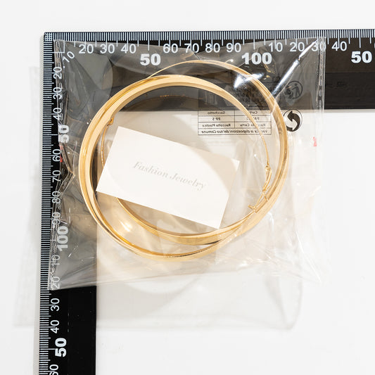 Metal Glossy Big Circle Female Fashion Show Earrings