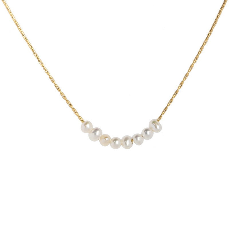 Pearl Female Light Luxury Minority Design Gentle Fairy Clavicle Necklace