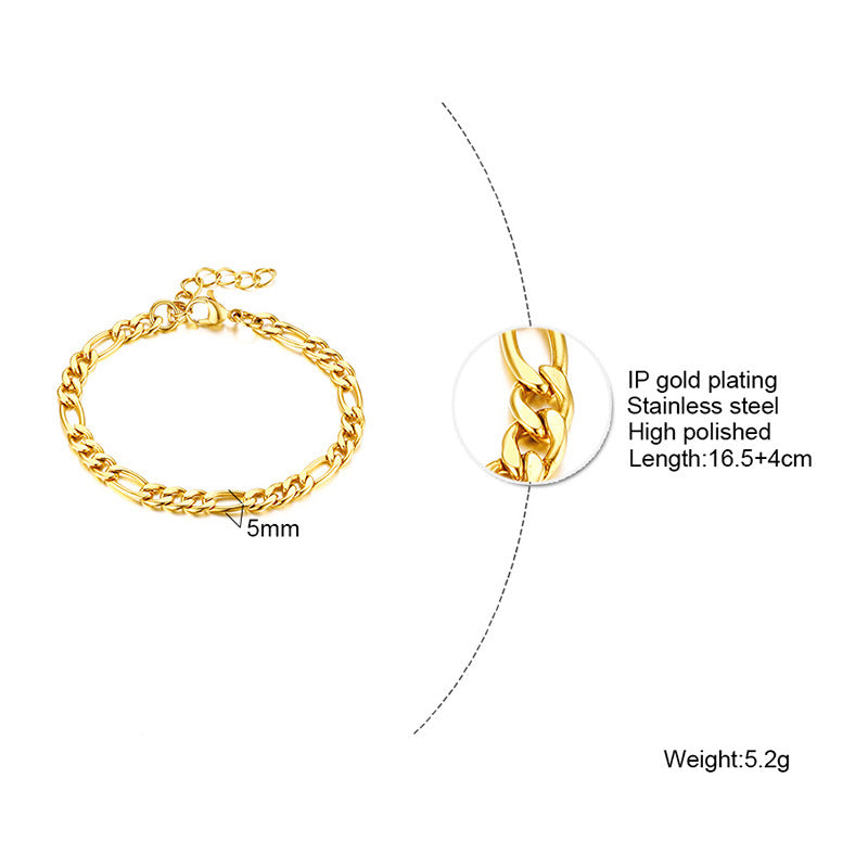 Lucky Tree Butterfly Wheat Triangle Geometric Gold Bracelets