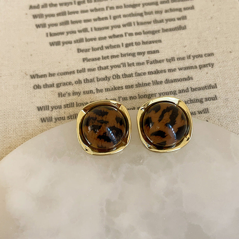 Women's Print Resin For Retro Affordable Luxury Fashionable Earrings