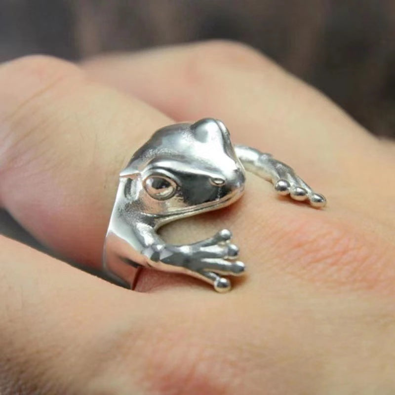 Frog Cute Little Opening Adjustable Unisex Rings