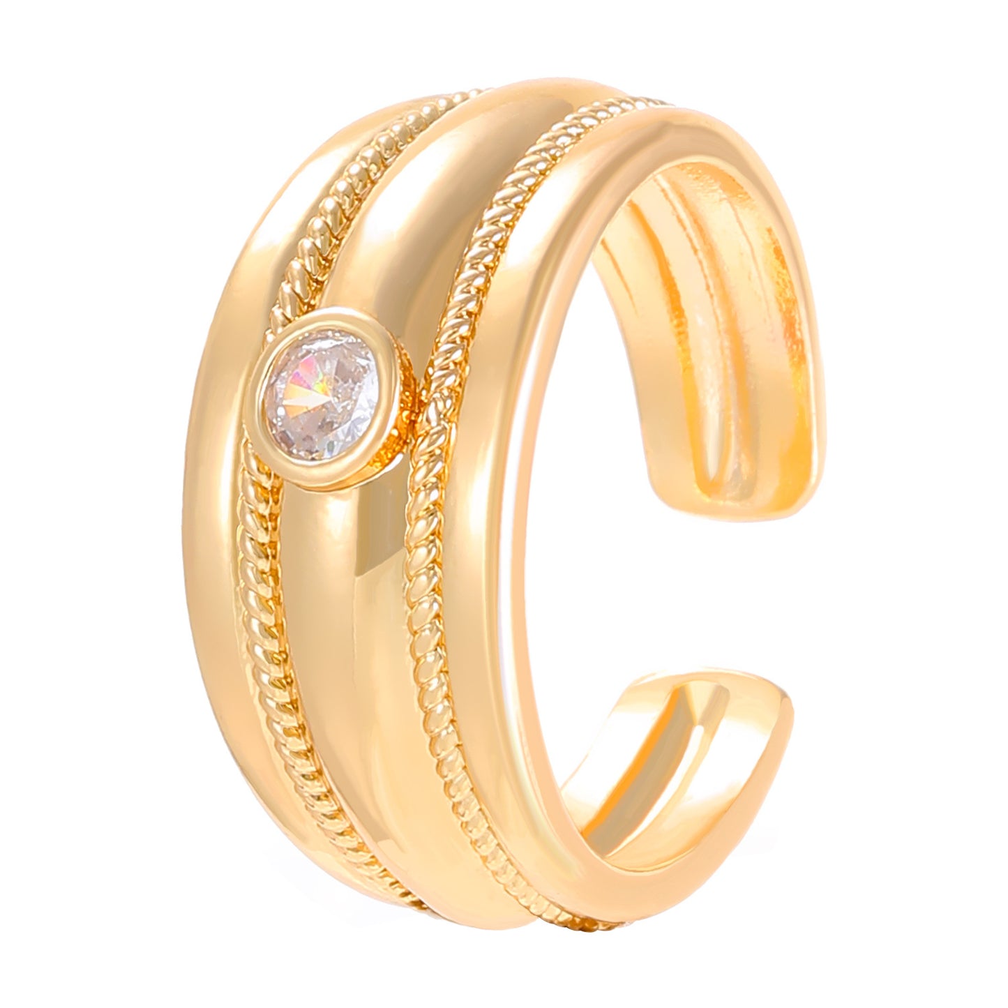 Love Cross Open Female Special Interest Rings