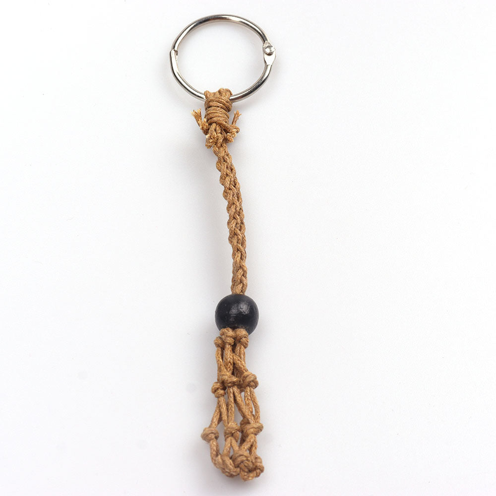 Women's Weave Natural Stone Rope Net Bag Necklaces