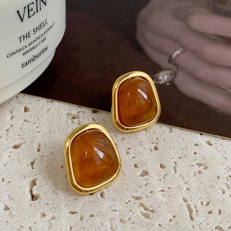 French Style Geometric Pearl Fashion Minority Design Advanced Earrings