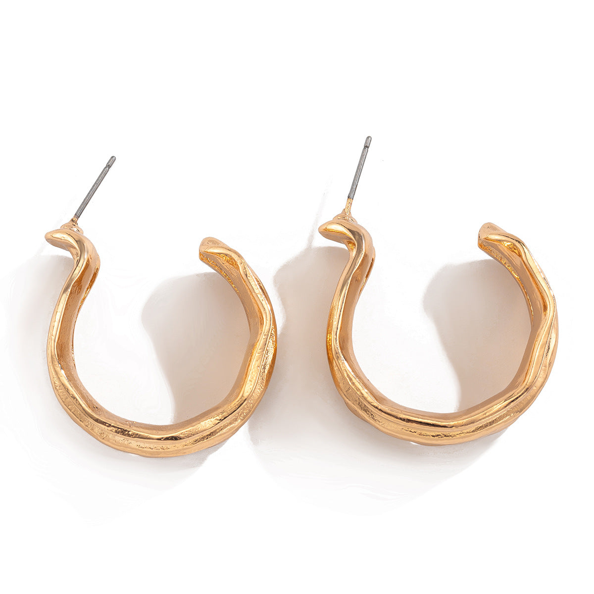 Ornament Simple Niche Spiral Pattern Conch Earrings