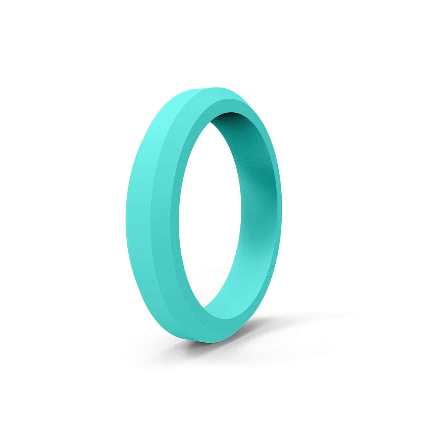 Women's Wide Beveled Silica Gel Folding Sports Rings