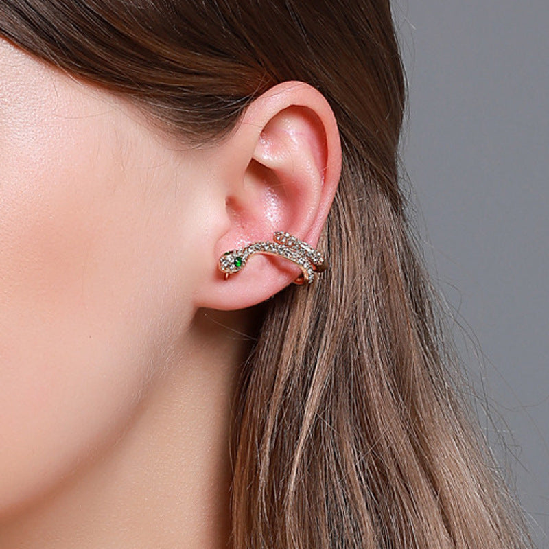 Exaggerated Snake Graceful Personality Pattern Ear Earrings