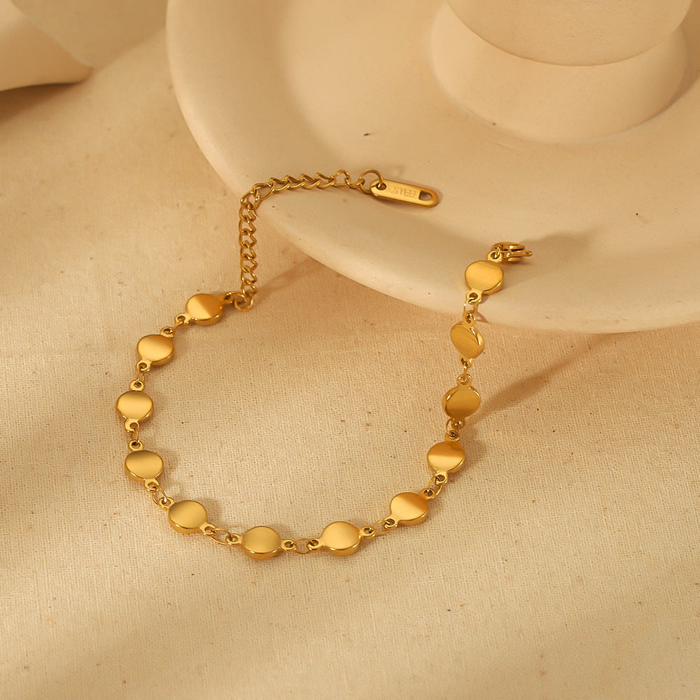 Gold Stainless Steel Chain Handmade Titanium Bracelets