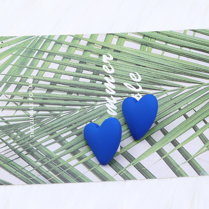 Women's Story Yellow Heart Shaped Valentine's Day Earrings